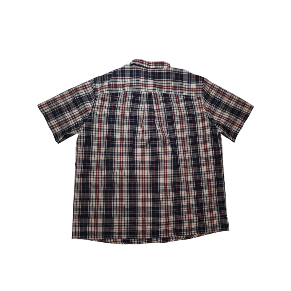 Lot 2 Men's Harbor Bay Plaid Button Down Shirts 2XLT Green Blue Red - Picture 7 of 8